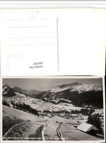 488595,Riezlern Totale m. Schwarzwassertal Bergkulisse Winterbild