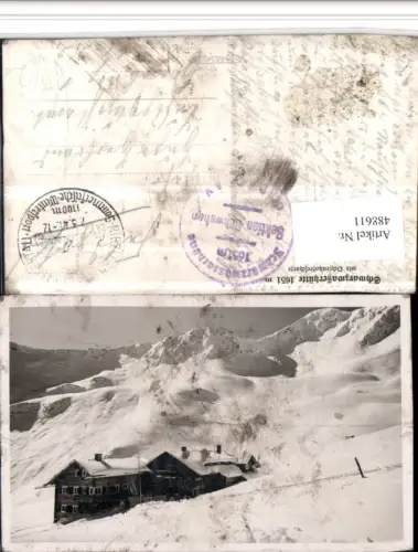 488611,Schwarzwasserhütte b. Mittelberg m. Ochsenhoferscharte