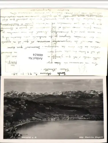 488624,Bregenz am Bodensee Totale Bergkulisse pub Risch-Lau 9856
