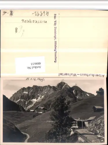 488633,Alpenkurhaus Walsertal b. Mittelberg Bergkulisse pub Willy Zitzelsberger
