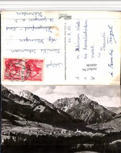 488646,Riezlern Hirschegg Mittelberg Totale m. Widderstein Bergkulisse