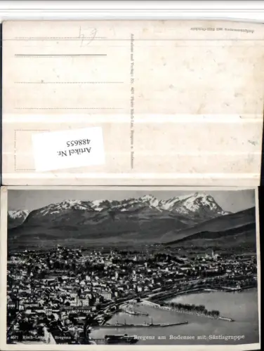 488655,Bregenz am Bodensee Totale m. Säntis Bergkulisse pub Risch-Lau 4671