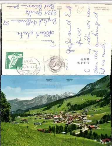 488659,Riezlern Totale m. Nebelhorn Bergkulisse