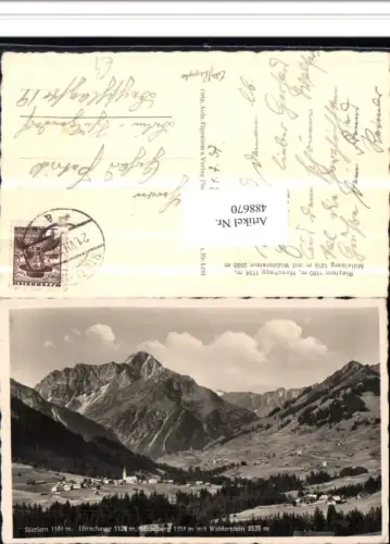 488670,Riezlern Hirschegg Mittelberg Totale m. Widderstein Bergkulisse