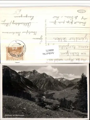 488671,Mittelberg Totale m. Widderstein Bergkulisse