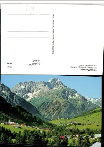 488681,Riezlern Hirschegg Mittelberg Totale m. Widderstein Bergkulisse