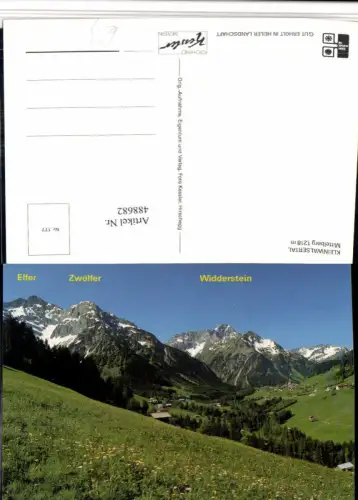 488682,Mittelberg im Kleinwalsertal Totale m. Widderstein Bergkulisse