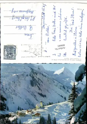 488685,Damüls Totale m. Damülserhorn Bergkulisse Winterbild