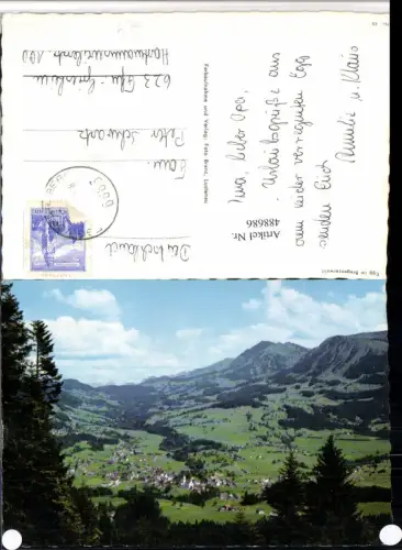 488686,Egg im Bregenzerwald Totale Bergkulisse
