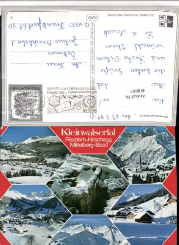 488687,Riezlern Hirschegg Mittelberg Baad Totale Mehrbildkarte