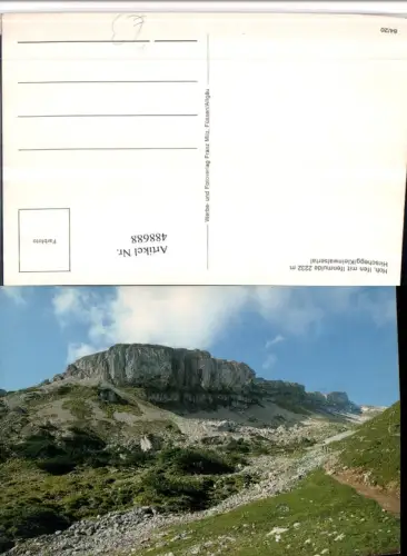 488688,Hirschegg Hoher Ifen m. Ifenmulde Bergkulisse