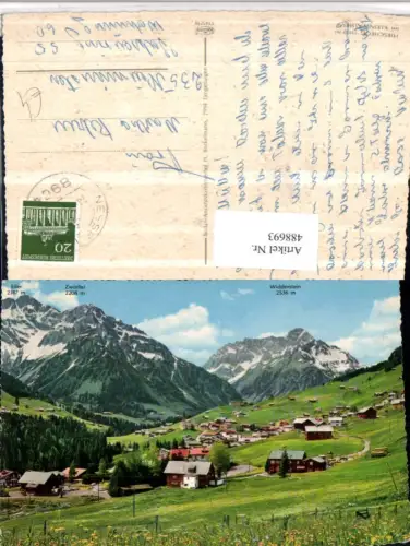 488693,Hirschegg Totale m. Widderstein Bergkulisse