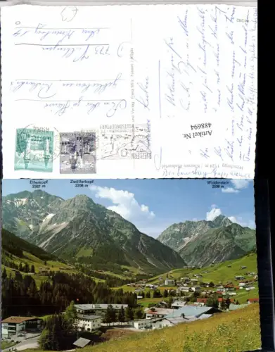 488694,Hirschegg Totale m. Zwölferkopf Bergkulisse