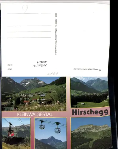 488695,Hirschegg Totale Seilbahn Mehrbildkarte
