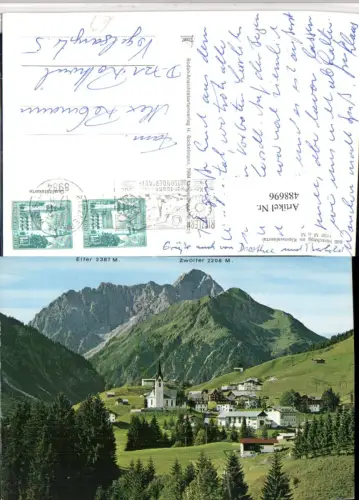 488696,Hirschegg Totale m. Zwölfer Bergkulisse