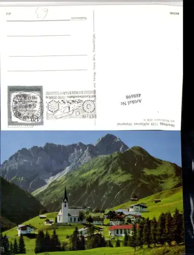 488698,Hirschegg Totale m. Widderstein Bergkulisse