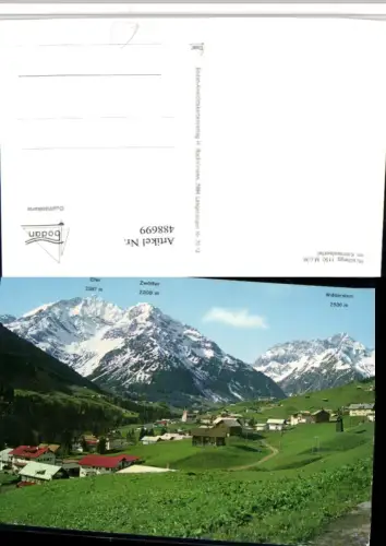 488699,Hirschegg im Kleinwalsertal Totale Bergkulisse