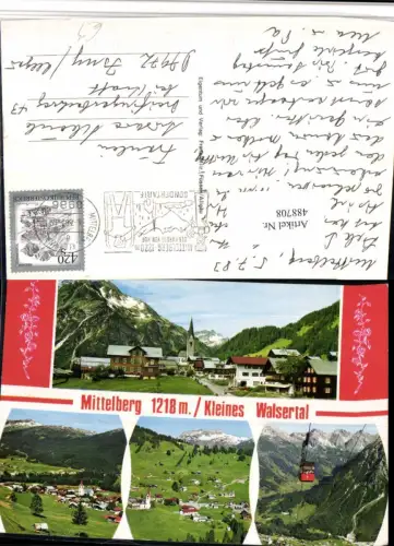 488708,Mittelberg Totale Seilbahn Mehrbildkarte