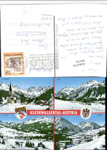 488710,Mittelberg Baad Hirschegg Riezlern Totale Mehrbildkarte