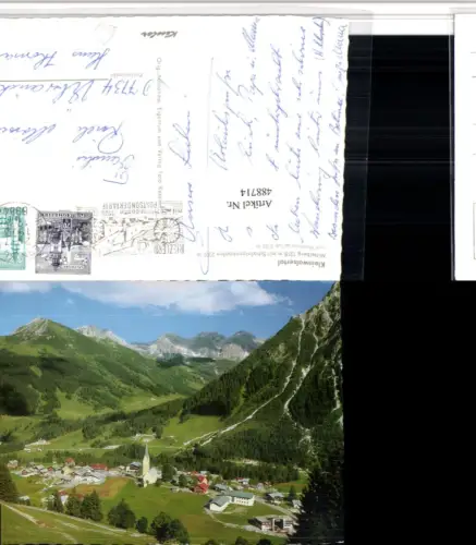 488714,Mittelberg Totale m. Schafalpenköpfen Bergkulisse