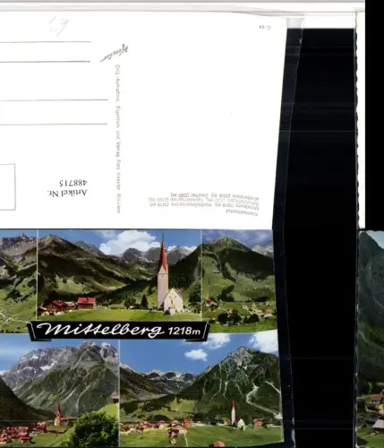 488715,Mittelberg Totale Bergkulissen Mehrbildkarte