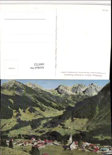 488722,Mittelberg Totale m. Kuhgehrenspitze Bergkulisse