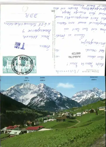 488729,Hirschegg Totale m. Zwöfler Bergkulisse