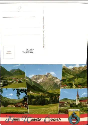 488732,Hirschegg Mittelberg Riezlern Baad Totale Mehrbildkarte