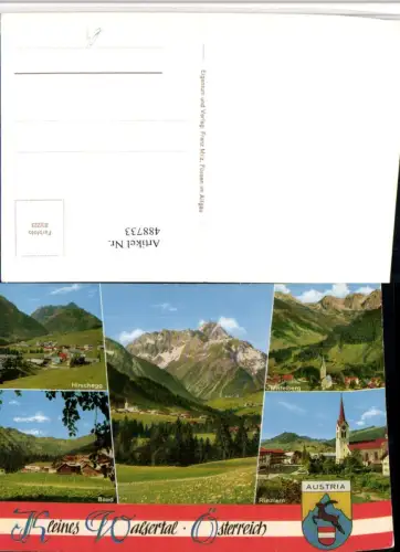 488733,Hirschegg Mittelberg Riezlern Baad Totale Mehrbildkarte