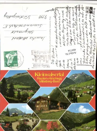 488734,Riezlern Hirschegg Mittelberg Baad Totale Mehrbildkarte