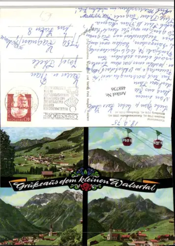 488736,Riezlern Mittelberg Hirschegg Totale Seilbahn Mehrbildkarte