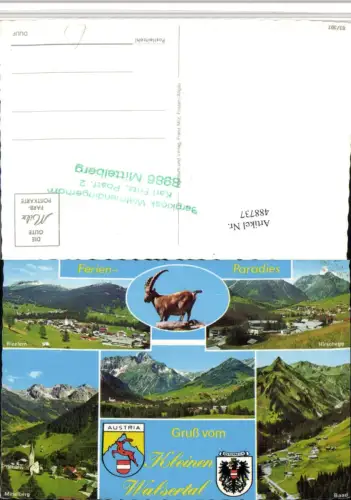 488737,Riezlern Hirschegg Mittelberg Baad Totale Mehrbildkarte