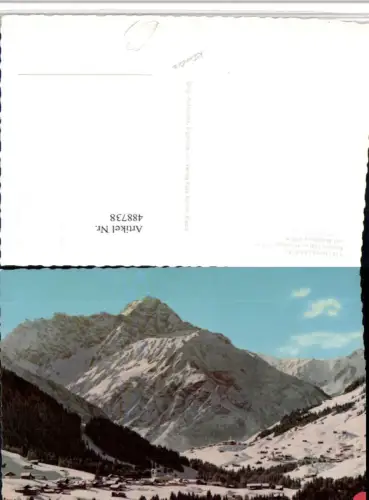 488738,Riezlern Hirschegg Totale m. Widderstein Bergkulisse