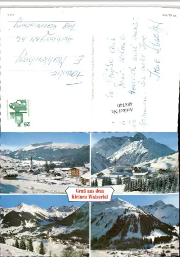 488740,Kleinwalsertal Riezlern Hirschegg Totale Mehrbildkarte