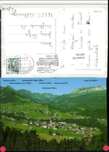 488746,Riezlern Totale Bergkulisse