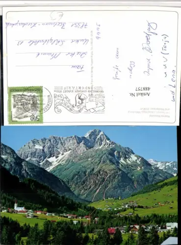 488757,Riezlern Hirschegg Mittelberg Totale m. Widderstein Bergkulisse