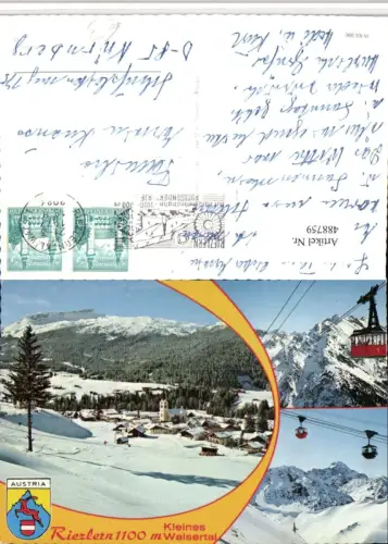 488759,Riezlern Totale Seilbahn Mehrbildkarte
