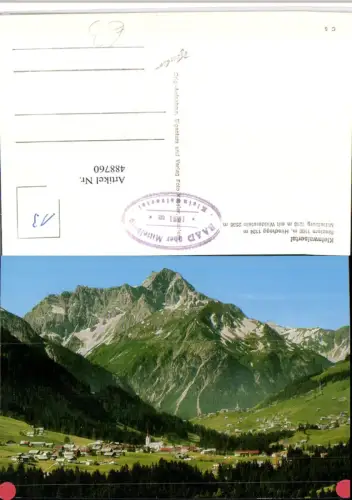 488760,Riezlern Hirschegg Mittelberg Totale m. Widderstein Bergkulisse