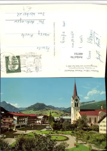 488761,Reizlern Teilansicht Kirche m. Heuberg Bergkulisse