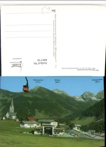 488770,Mittelberg Totale m. Walmendingerhornbahn Seilbahn Bergkulisse