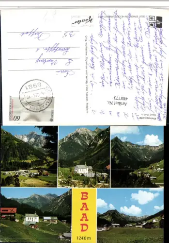 488773,Baad im Kleinwalsertal Totale Mehrbildkarte