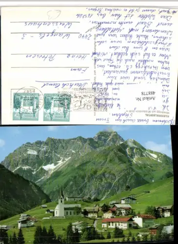 488778,Hirschegg Totale m. Widderstein Bergkulisse