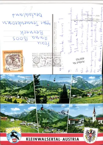 488783,Mittelberg Hirschegg Baad Riezlern Totale Seilbahn Mehrbildkarte