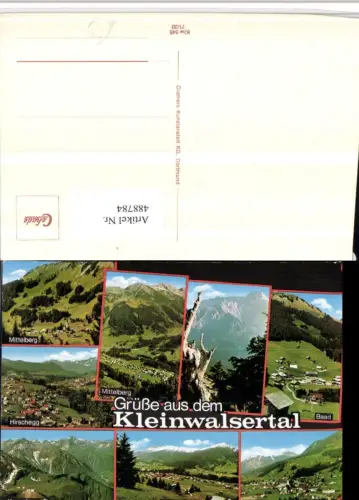 488784,Mittelberg Hirschegg Riezlern Baad Totale Mehrbildkarte