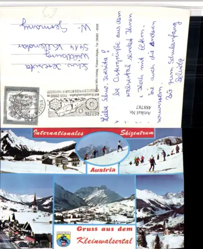 488787,Kleinwalsertal Riezlern Mittelberg Totale Tourengeher Mehrbildkarte