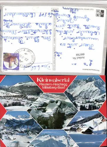 488788,Riezlern Hirschegg Mittelberg Baad Totale Mehrbildkarte