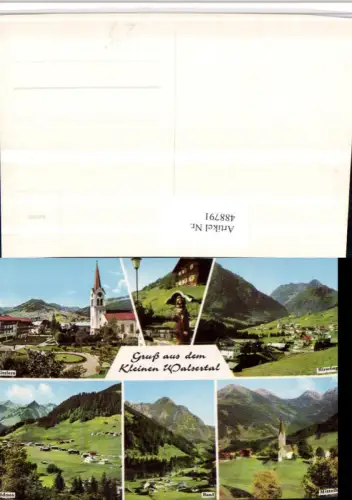 488791,Riezlern Hirschegg Bödmen Baad Mittelberg Totale Mehrbildkarte