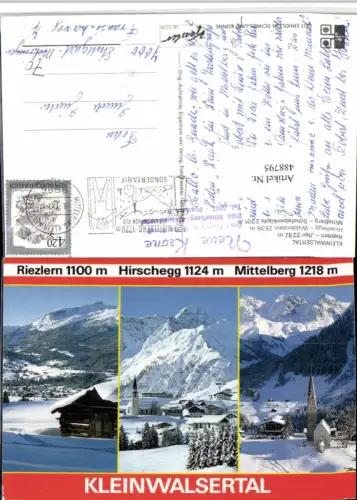 488795,Riezlern Hirschegg Mittelberg Totale Mehrbildkarte