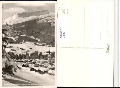 500071,Riezlern Totale m. Hochifen Bergkulisse Winterbild