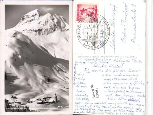 500081,Warth Totale Bergkulisse pub Risch-Lau 3447